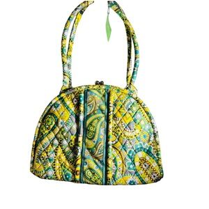 Vera Bradley Green Paisley Women’s Bag – NWT Quilted Shoulder Tote